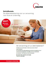 Solvis Remotecontrol, de afstandsbediening